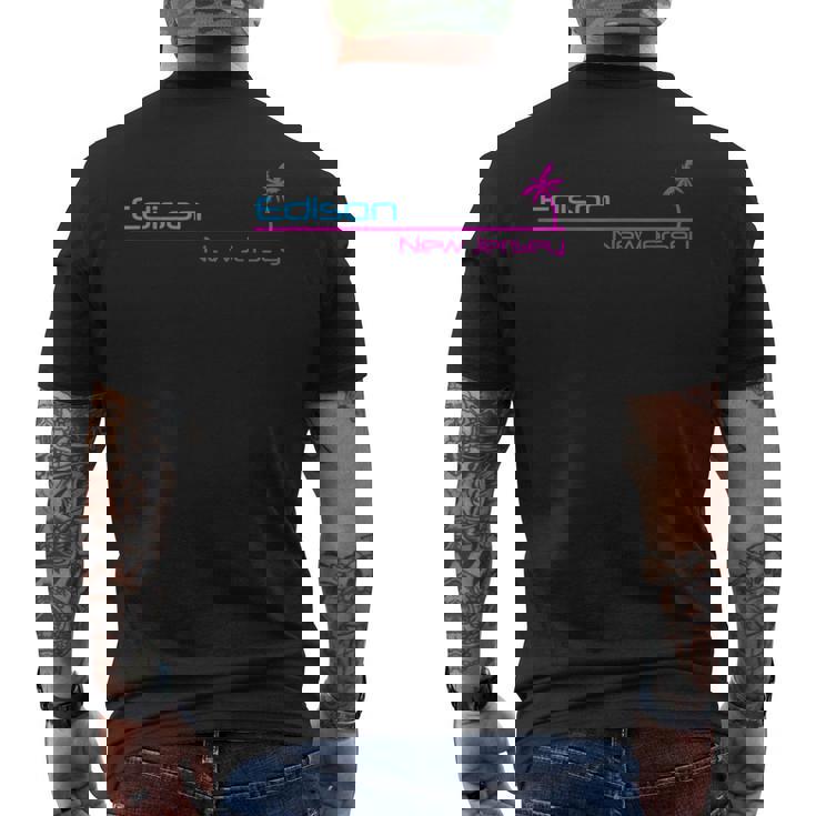 レトロ エジソン ニュージャージー メンズTシャツ バックプリント