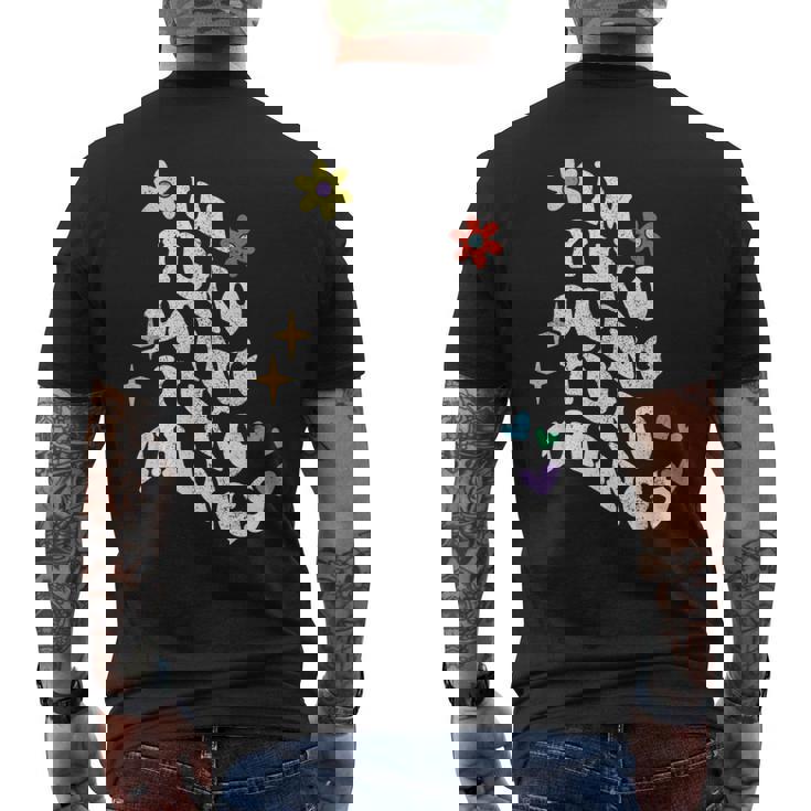 レトロ グルーヴィーなイム 優子 やってる ゆうこ こと おもしろい 母の日 メンズTシャツ バックプリント