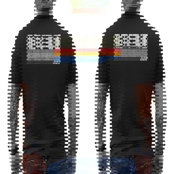 レトロ ヴィンテージ 70年代80年代スタイル ハレイワ Hi メンズTシャツ バックプリント