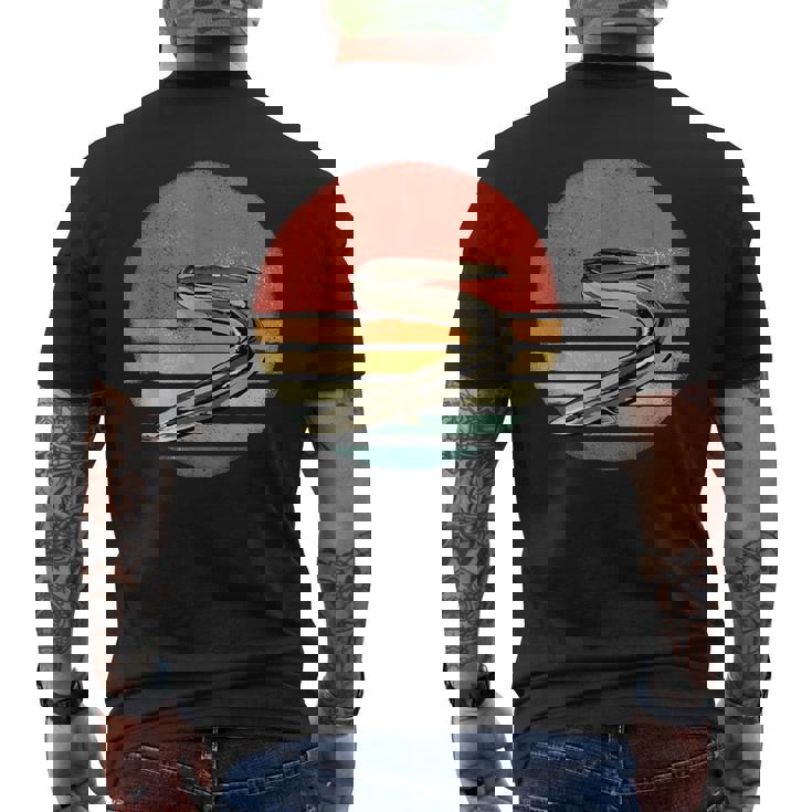 レトロ ヴィンテージ ウナギ 自然 うなぎ 恋人 メンズTシャツ バックプリント