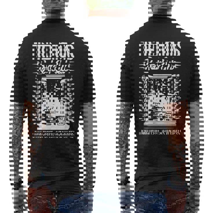 レトロ 疲れたママ ブッククラブ 本っぽい Booktrovert メンズTシャツ バックプリント