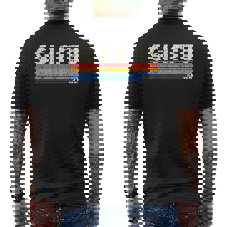 レトロヴィンテージ 70年代80年代スタイル 岐阜、日本 メンズTシャツ バックプリント