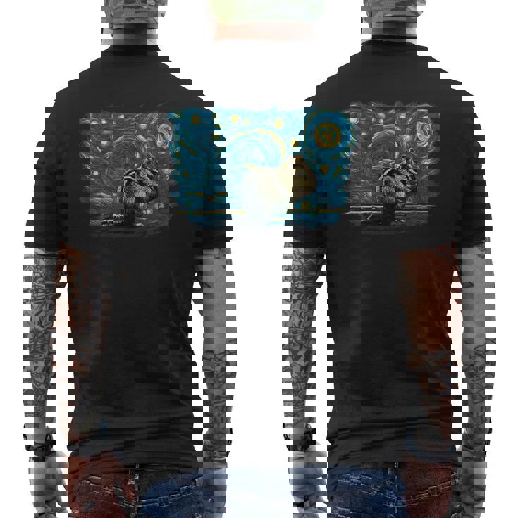 レトロヴィンテージスタイル シマリス メンズTシャツ バックプリント