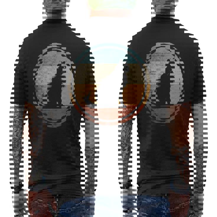 レトロヴィンテージデザインのターキッシュアンゴラ猫 メンズTシャツ バックプリント