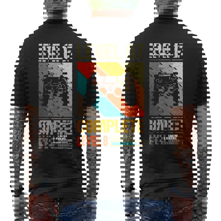 レベル7 コンプリートレベル8 ロード7年 結婚記念日 メンズTシャツ バックプリント