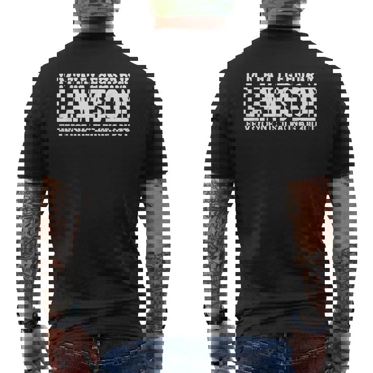 ローソン 個人名 おもしろい ローソン メンズTシャツ バックプリント