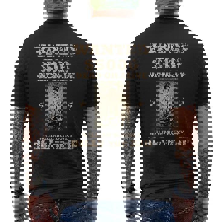 ワイルド・ウェスト・アメリカンの無法者 メンズTシャツ バックプリント