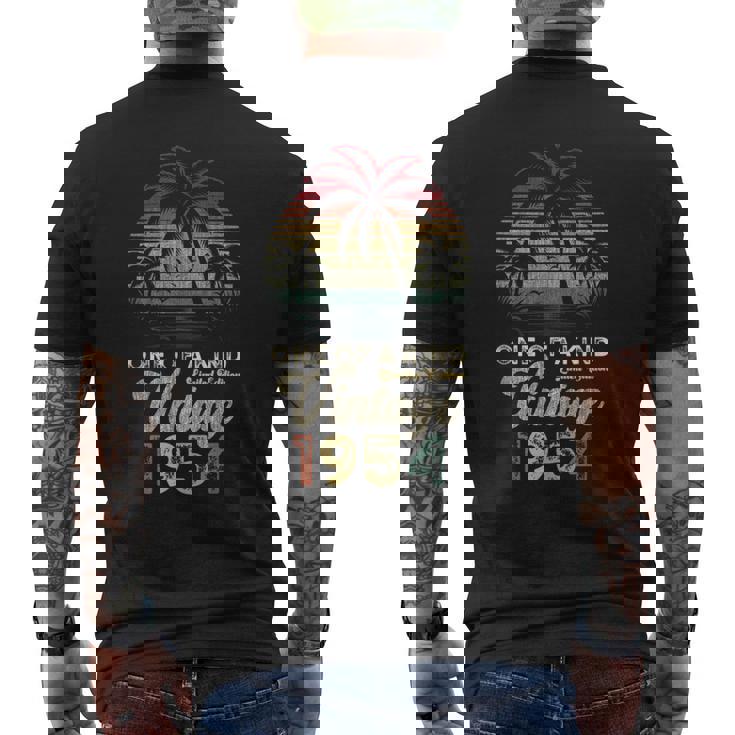 ヴィンテージ 1954年 誕生日 72歳 ヤシの木 レトロ メンズTシャツ バックプリント