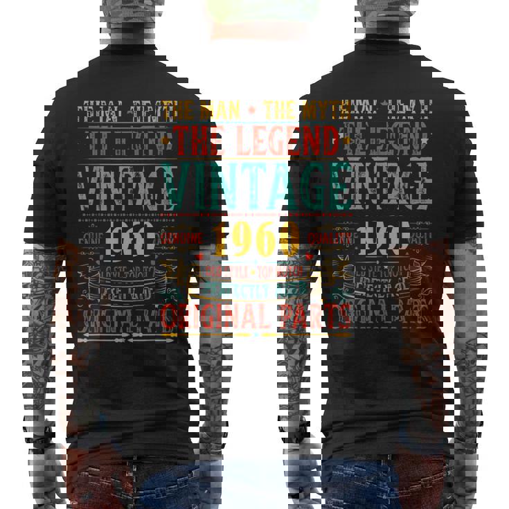 ヴィンテージ 1960 男性用 レトロ 面白い 1960 誕生日 メンズTシャツ バックプリント