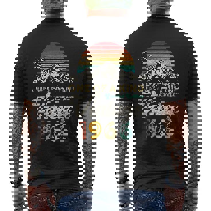 ヴィンテージ 1966 誕生日 60年 マウンテン レトロ メンズTシャツ バックプリント