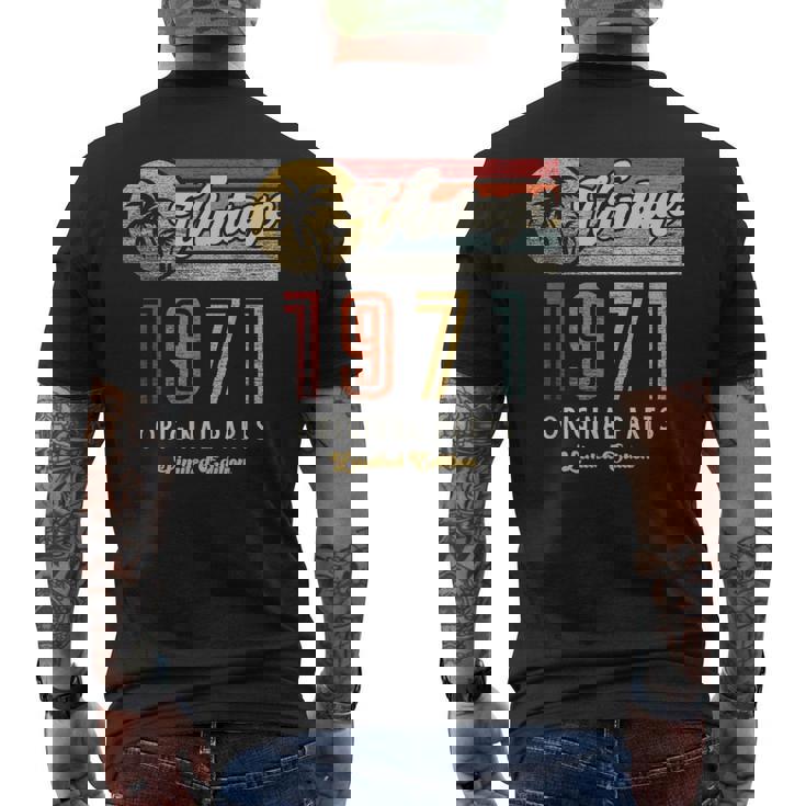 ヴィンテージ 1971 オリジナルパーツ パームス 55歳の誕生日 メンズTシャツ バックプリント