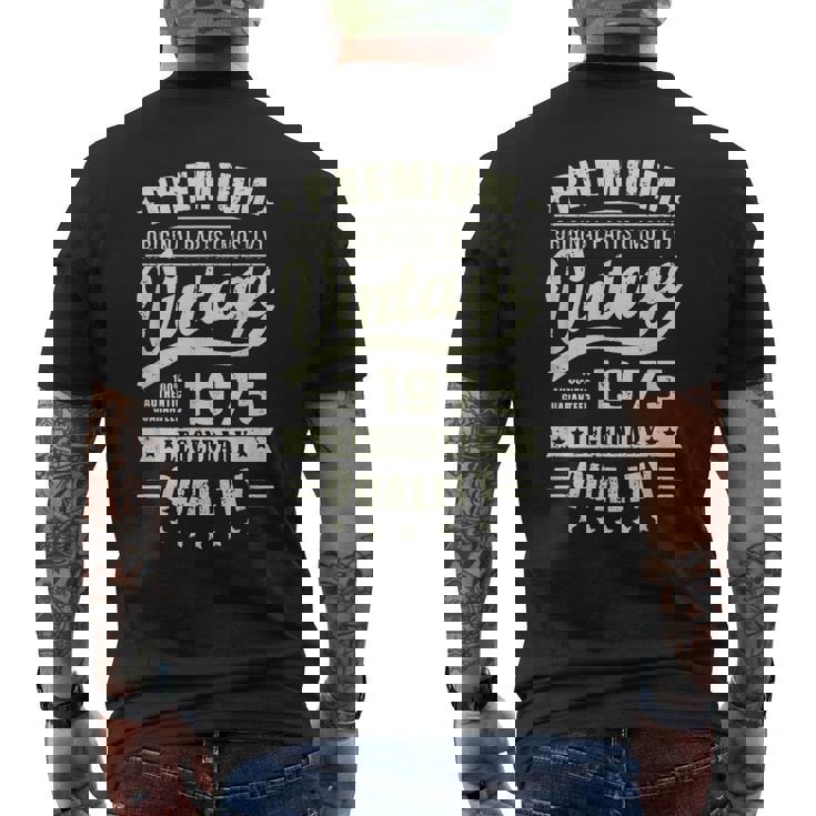 ヴィンテージ 1975 男性用 レトロ 面白い 1975 誕生日 メンズTシャツ バックプリント