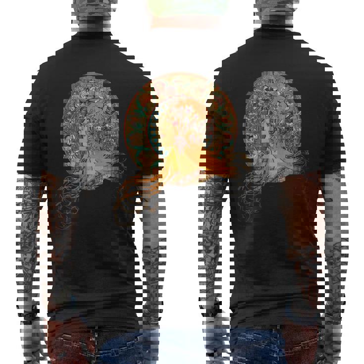 ヴィンテージ アルフォンス・ミュシャ 長袖tシャツ メンズTシャツ バックプリント