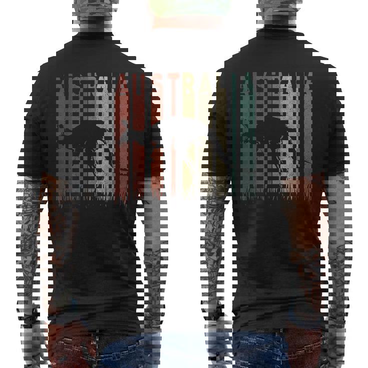 ヴィンテージ カンガルーオーストラリア オージー レトロ カンガルーオーストラリア メンズTシャツ バックプリント