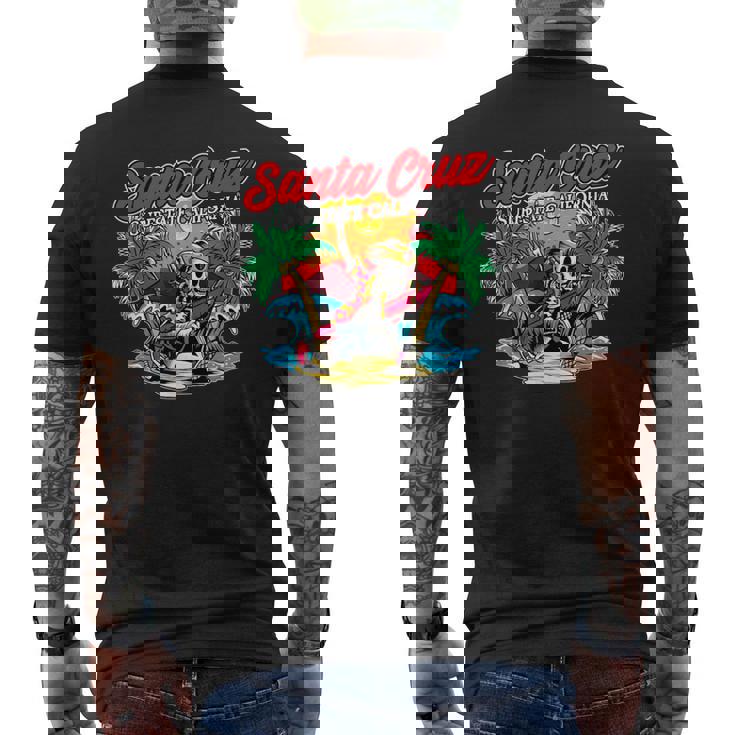 ヴィンテージ サーファー カリフォルニア I レトロ サンタクルーズ カリフォルニア メンズTシャツ バックプリント