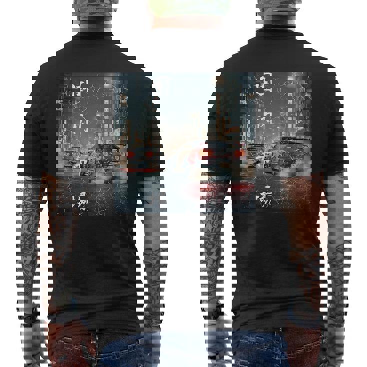 ヴィンテージ ディストレス Jdm レジェンド ドリフト レーシングカー 東京ストリート 長袖tシャツ メンズTシャツ バックプリント