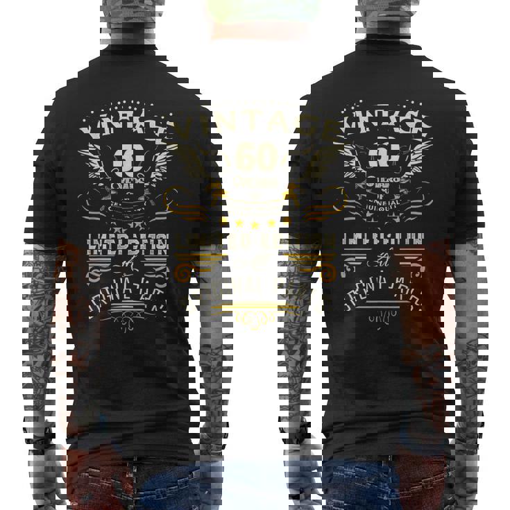 ヴィンテージ 限定版 おもしろ 60歳 ギフト 還暦 メンズTシャツ バックプリント