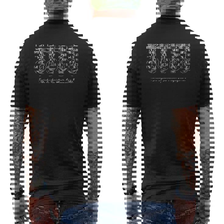 ヴィンテージ2ストロークサイクルオートバイエンジン図1928 メンズTシャツ バックプリント