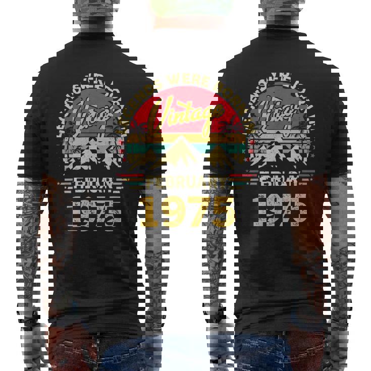 ヴィンテージ51歳の誕生日レジェンドは1975年2月に誕生しました。 メンズTシャツ バックプリント
