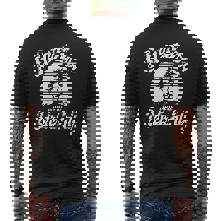 ヴィンテージbaecation With My Better ハーフマッチングカップル 長袖tシャツ メンズTシャツ バックプリント