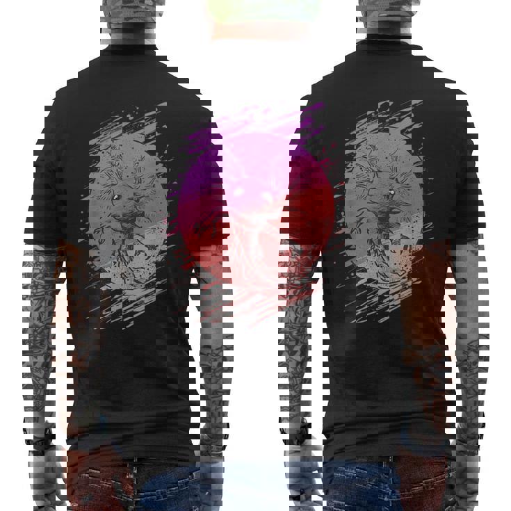 ヴィンテージアホロートルメンズレディースキッズ メンズTシャツ バックプリント