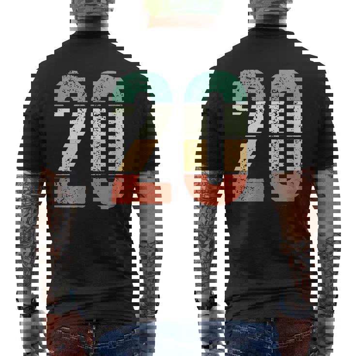 ヴィンテージナンバー20 永遠の20周年記念 メンズTシャツ バックプリント