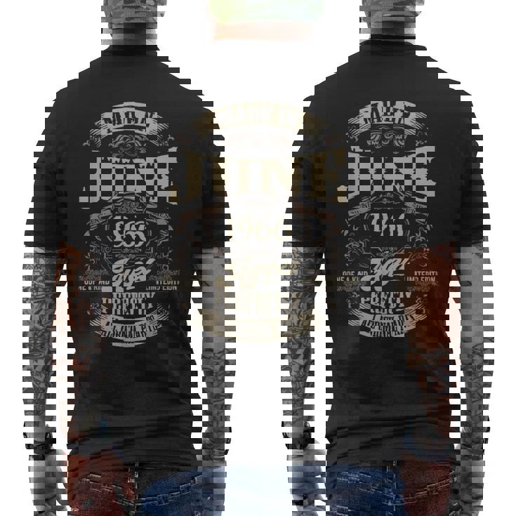 ヴィンテージ還暦伝説 1966年6月 60歳の贈り物 メンズTシャツ バックプリント