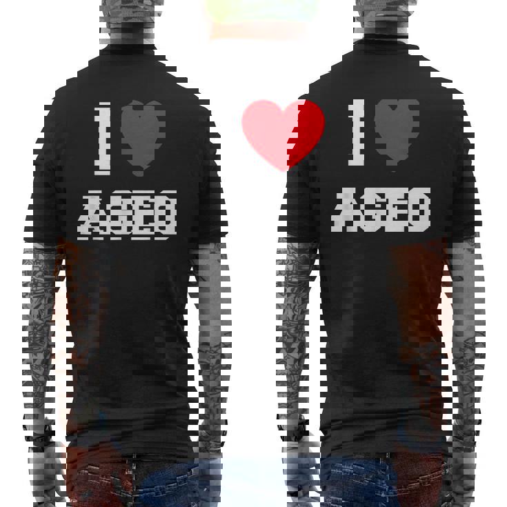 上尾大好き メンズTシャツ バックプリント