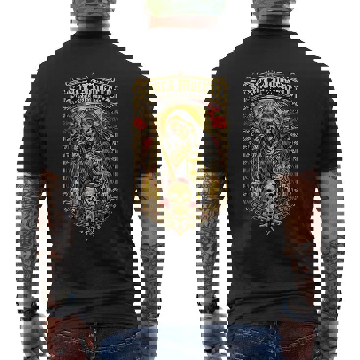 世界のサンタ・ムエルテ支配者 メンズTシャツ バックプリント