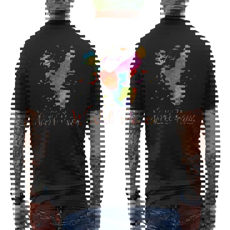 世界平和 メンズTシャツ バックプリント