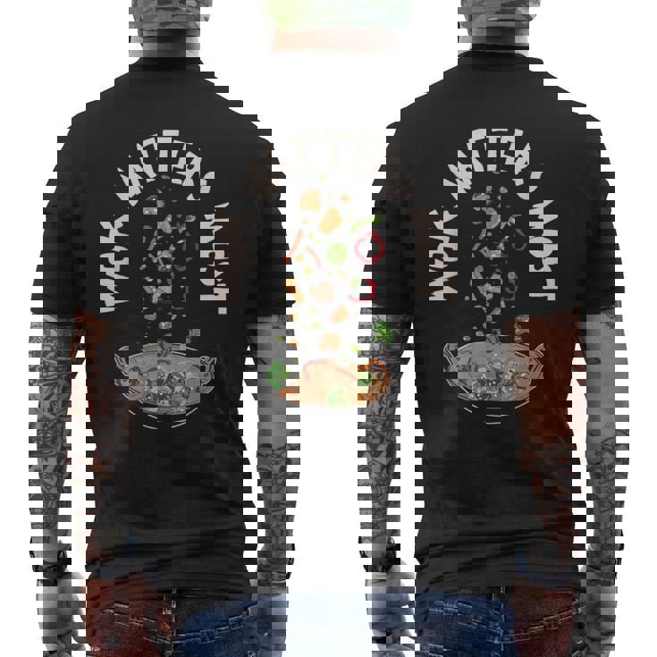 中華料理 アジアン 中華鍋 料理 食通 食品 ステートメント メンズTシャツ バックプリント