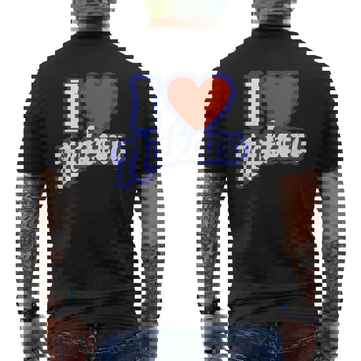 中野が大好き メンズTシャツ バックプリント