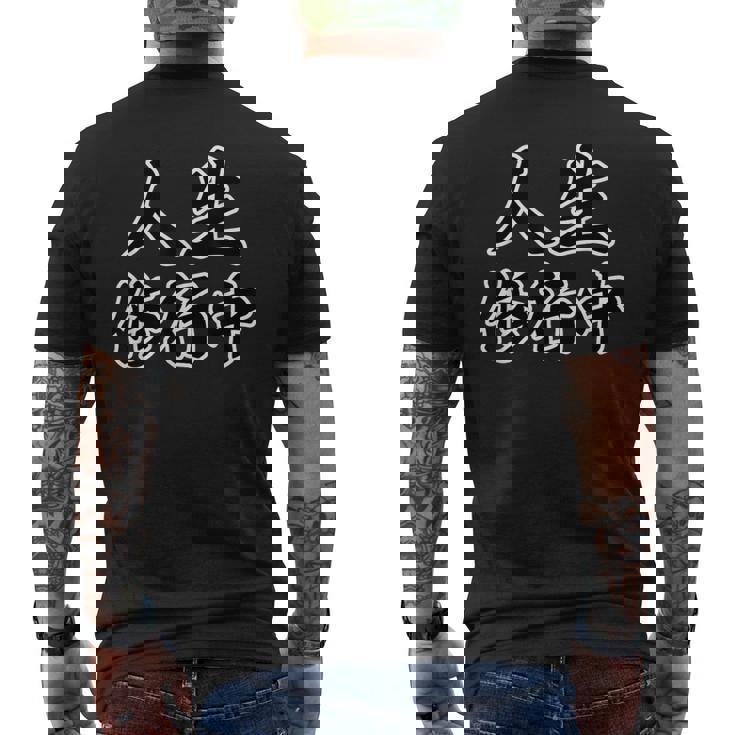 人生修行中【座右の銘】名言 毛筆 漢字文字 面白い 主義主張 メッセージ デザイン メンズTシャツ バックプリント