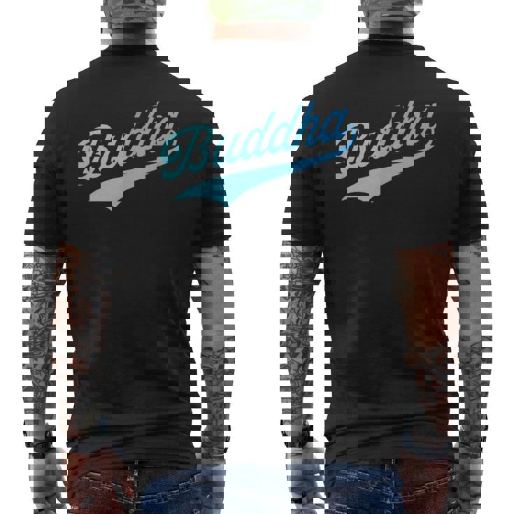 仏仏教 Buddha メンズTシャツ バックプリント