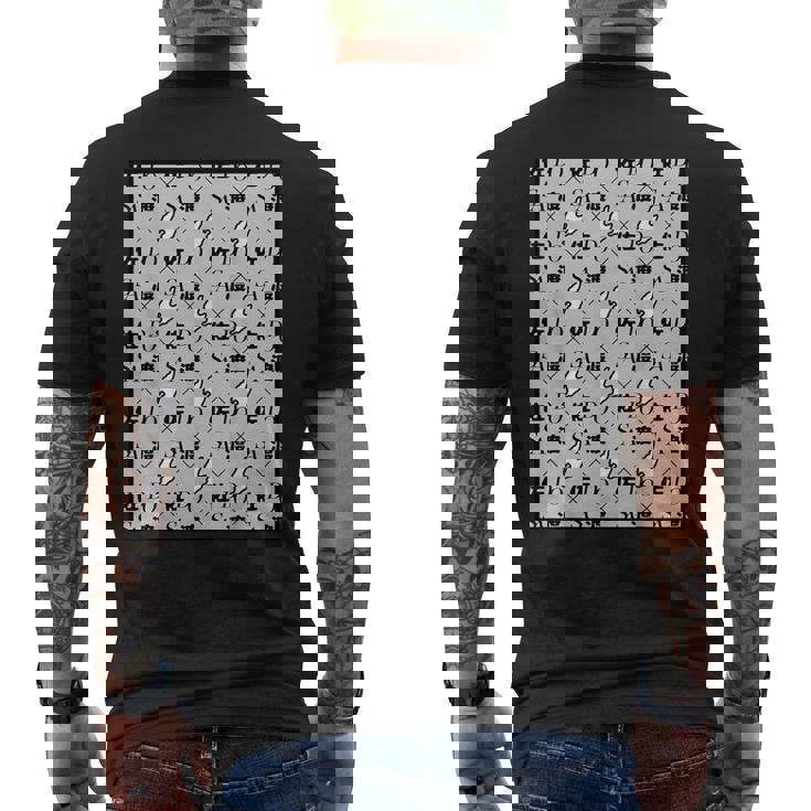 佐渡島《総柄・モノグラム》地図【47都道府県】佐渡ヶ島 ジモティ 地元愛 お土産 面白 メンズTシャツ バックプリント