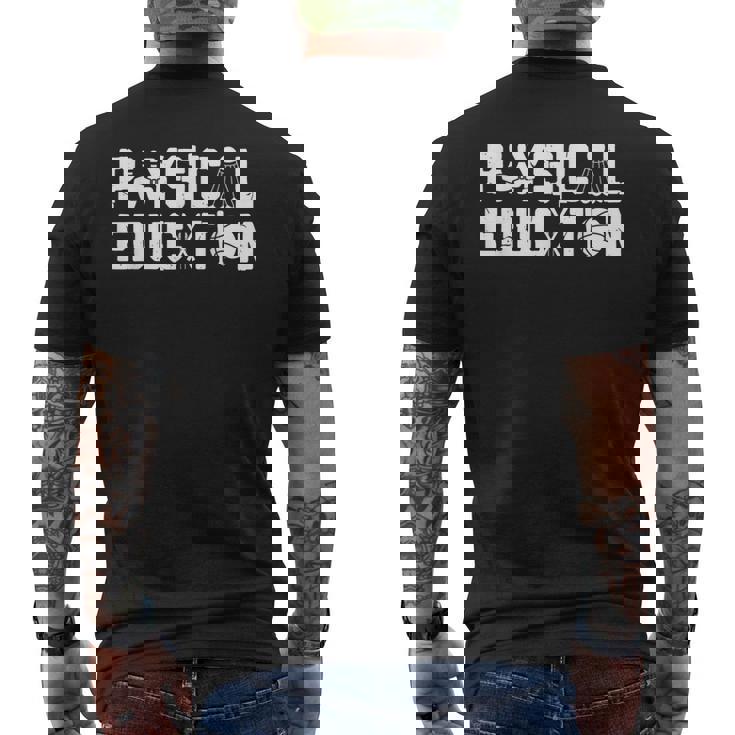 体育シャツスポーツコーチジム体育教師ギフト メンズTシャツ バックプリント