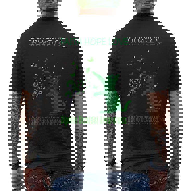 信仰希望愛双極性障害認識 メンズTシャツ バックプリント