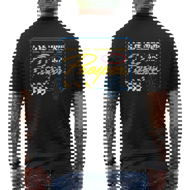 公式スタートレック Live Long And Prosper メンズTシャツ バックプリント