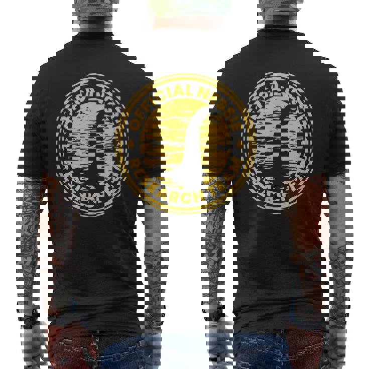 公式ネッシー研究チーム ネス湖 モンスター スコットランド メンズTシャツ バックプリント