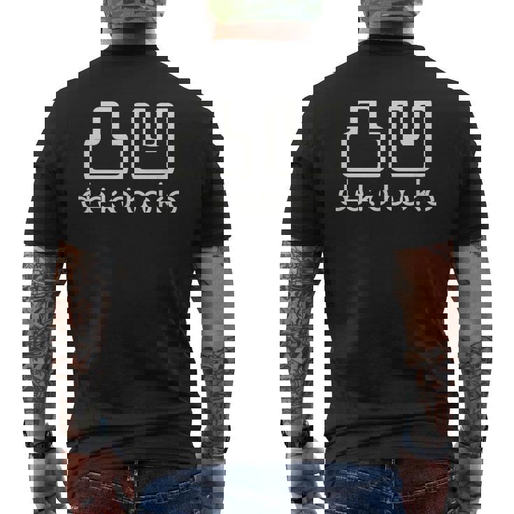 凸凹 Dekoboko でこぼこ デコボコ とつおう だくぼく 漢字 シンプル かっこいい メンズTシャツ バックプリント