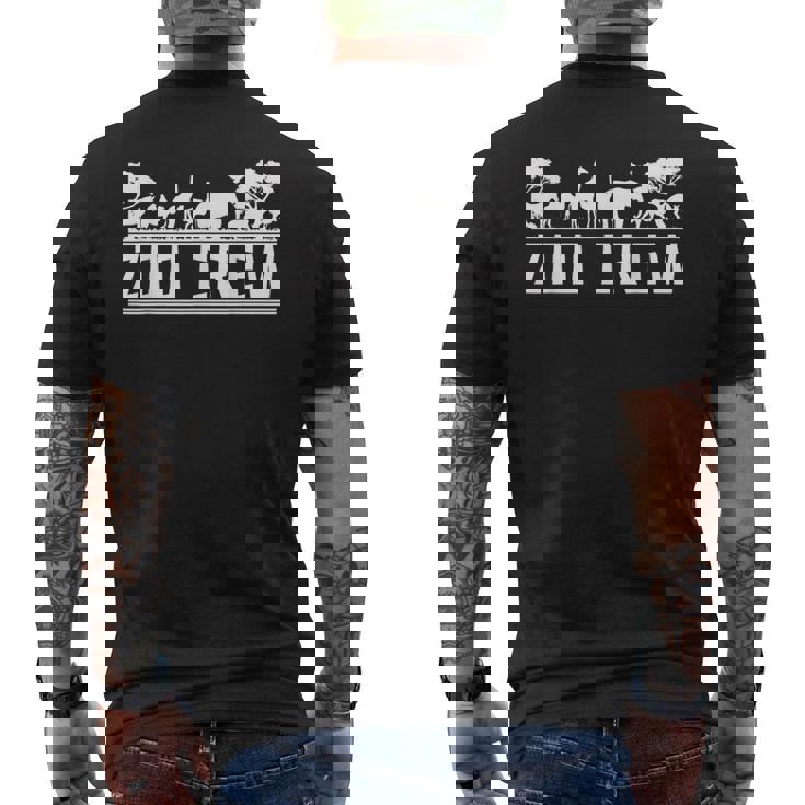 動物園 動物園 サファリ キリン ライオン ゾウ 動物園 メンズTシャツ バックプリント