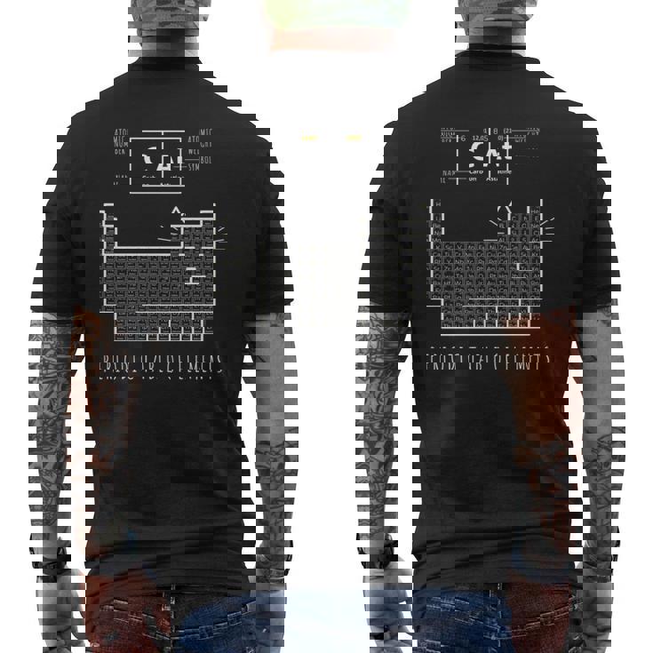 化学猫 元素周期表 長袖tシャツ メンズTシャツ バックプリント