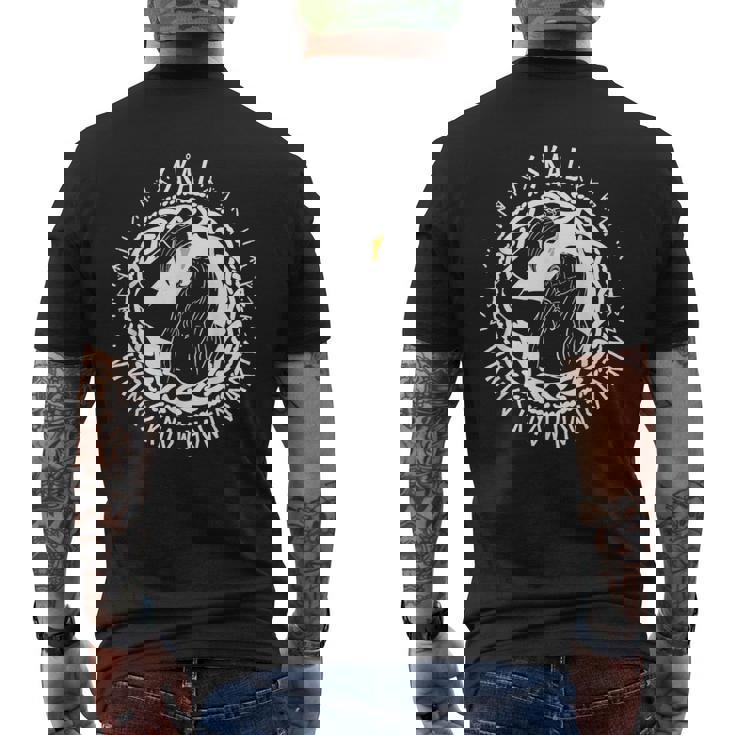 北欧神話 ヴァルハラ オーディン スコール ヴァイキング メンズTシャツ バックプリント