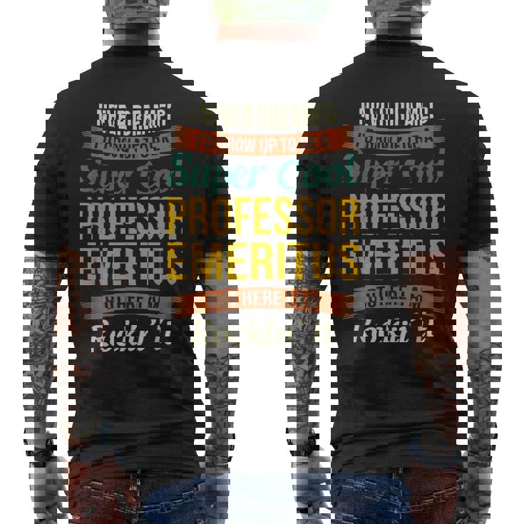 名誉教授ギフト 面白い感謝 メンズTシャツ バックプリント