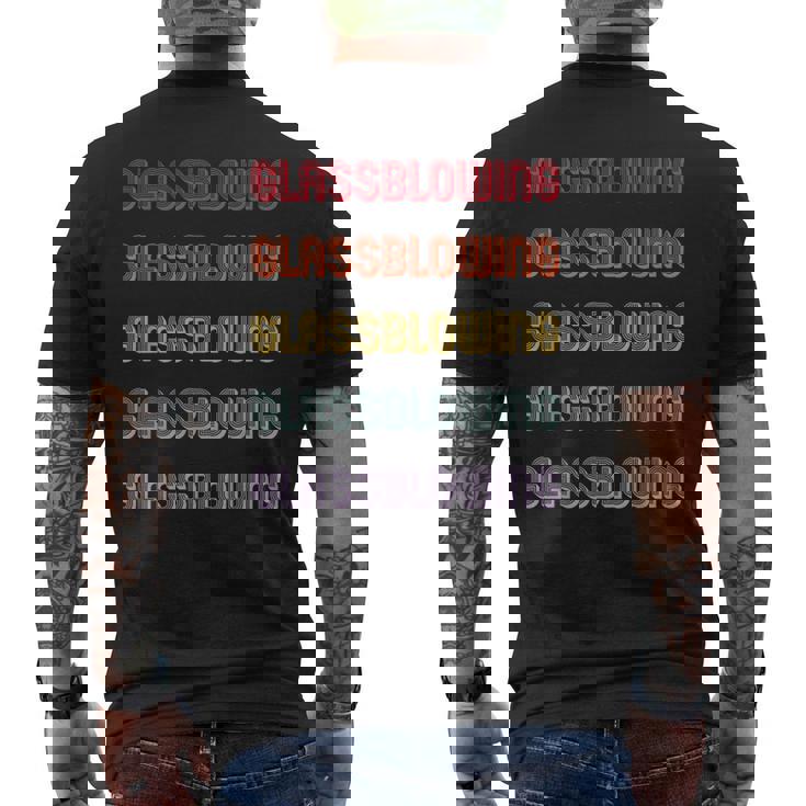 吹きガラス メンズTシャツ バックプリント