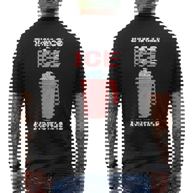 唯一の良い氷は病院の氷 長袖tシャツ メンズTシャツ バックプリント