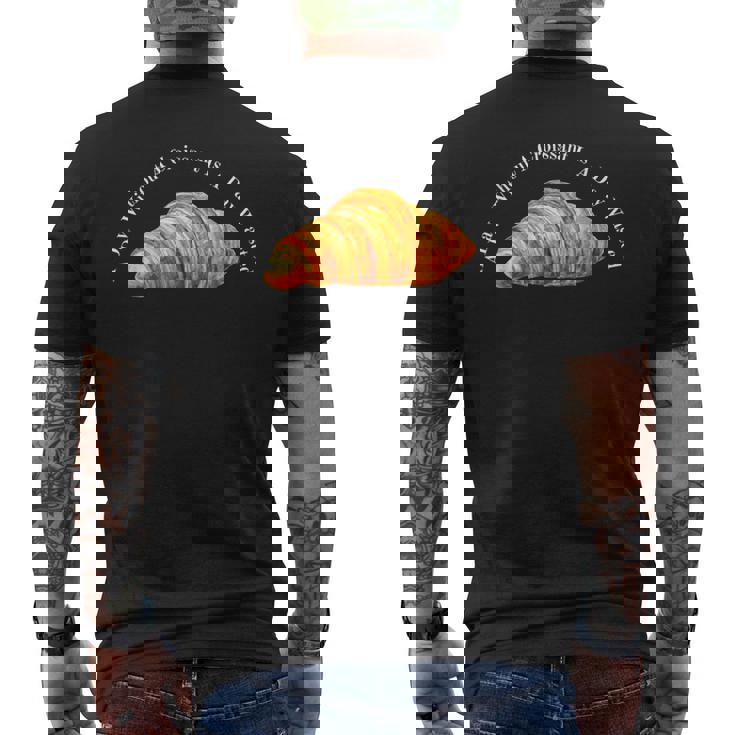 国立クロワッサンの日 メンズTシャツ バックプリント