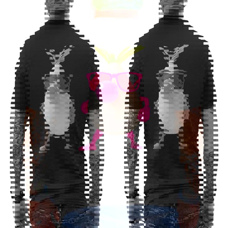 大根チューインガム メンズTシャツ バックプリント