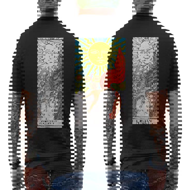 太陽のタロットカード メンズTシャツ バックプリント