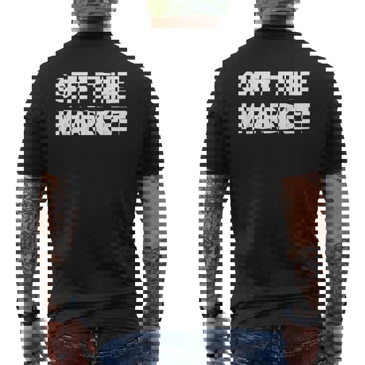 婚約者や既婚者のためのオフザマーケットtシャツ メンズTシャツ バックプリント